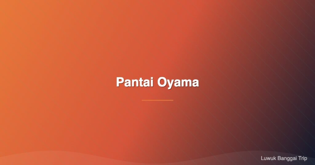 Pantai Oyama